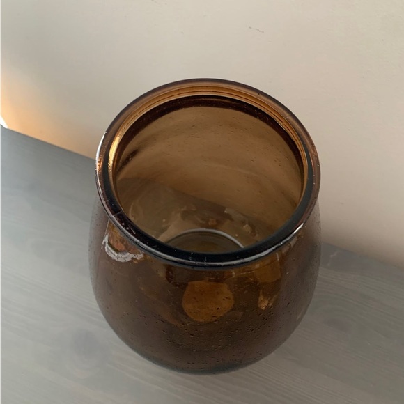 Studio McGee amber glass vase - Picture 3 of 5